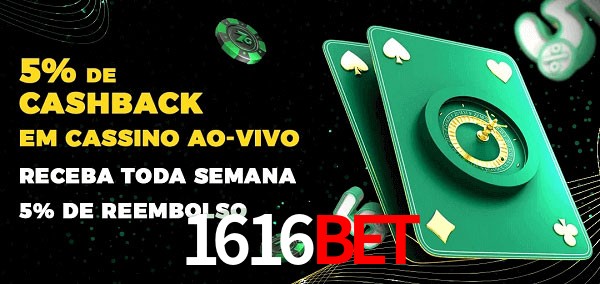 Promoções do cassino ao Vivo 1616BET